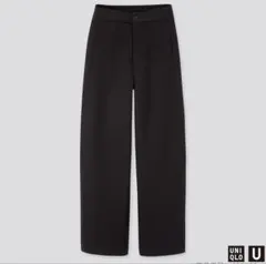 UNIQLO U ワイドフィットカーブジャージーパンツ ブラック Mサイズ