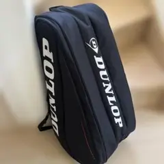 DUNLOP ラケットバッグ 大容量 黒
