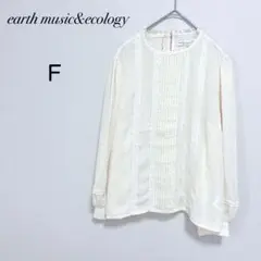 レースピンタックブラウス アイボリー F【アースミュージックエコロジー】綺麗めのサムネイル