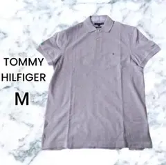 TOMMY HILFIGER グレー 半袖 ポロシャツ Cargill Мサイズ