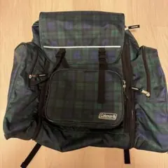 Coleman チェック柄リュックサック
