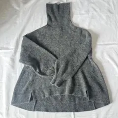 【美品】earth music&ecology グレー ニット