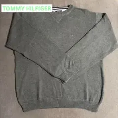 TOMMY HILFIGER 古着 グレー ニットセーター
