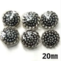 装飾ボタン 20㎜ 6個 No.610