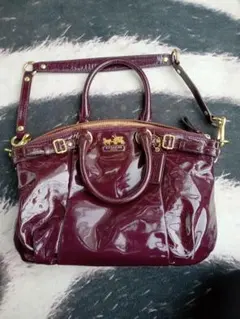 OLD COACH コーチマディソン パテント ソフィア サッチェル 18613