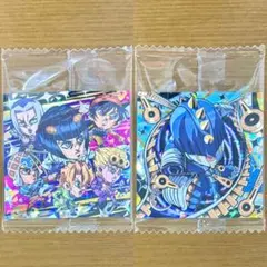 ジョジョシールウエハース5部1 SRスティッキーF JJR護衛チーム 2枚セット
