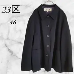 ニジュウサンク　ブラックフォーマル　ジャケット　大きいサイズ　46　ブラック