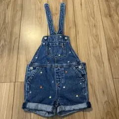 baby GAP デニムオーバーオールショートパンツ