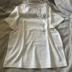 UNIQLO ポインテールラウンドネックT ホワイト XL