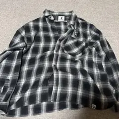 PLAYBOY SEQUENZ ネルシャツ ブラック XL