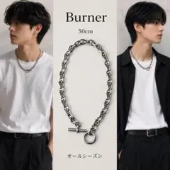 Burner モード　きれいめ　 アンカーチェーンネックレス　50㎝のサムネイル