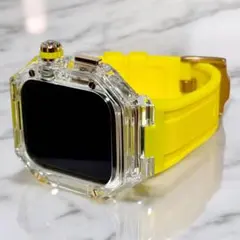 cy2⭐︎アップルウォッチバンド ラバーベルトカバー Apple Watchケース