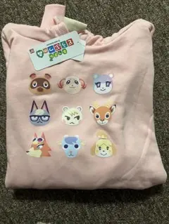 バンダイ　あつ森　パーカー　ピンク　あつまれどうぶつの森　レア　集合デザイン
