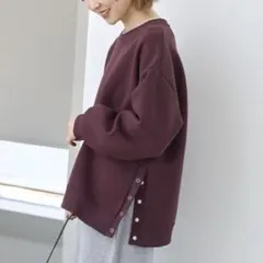 AMERICAN HOLIC サイド ドットボタンポンチプルオーバー