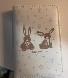 うさぎ柄 母子手帳ケース Happy timeのサムネイル