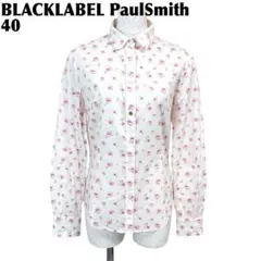 【美品】 Paul Smith 長袖ブラウス 40 オフホワイト×ピンク 小花柄のサムネイル