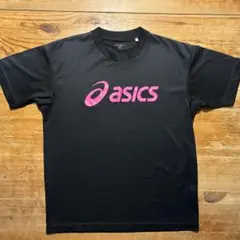 asics アシックス　バレーボール シャツ ブラック ピンク M