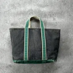 80s llbean エルエルビーン デラックストートバック グリーン 紺