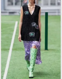 新品 GANNI / Floral Printed ミッドレングススカートのサムネイル