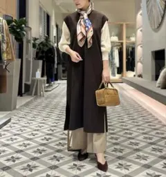 ☆新品.未使用タグ付き/TOMORROWLAND/ボールジィー/ワイドカラージレ