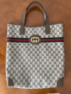 グッチ GUCCI オールドグッチ シェリーライン トートバッグ GG柄