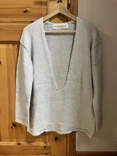 THE SHINZONE Vネックニット セーターライトグレー