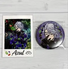 ツイステ展 アズール ランダムカード コレクション 缶バッジ 2点セット
