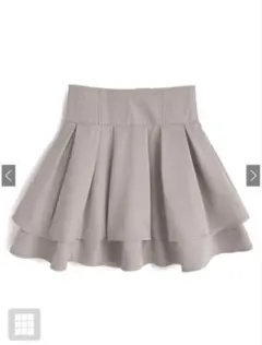 GRL インパン裏地付きハイウエストダブルフレアスカート[ai223]