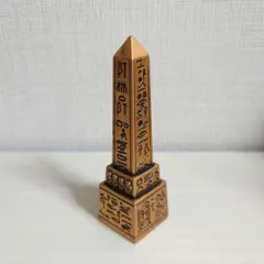 古代エジプト☆オベリスクの置物 インテリア フィギュア アンティークゴールド