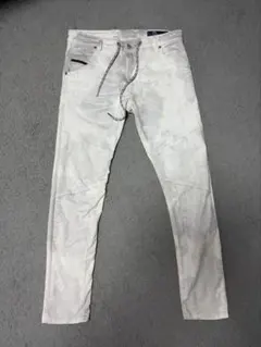 DIESEL ホワイト タイダイ デニムパンツのサムネイル