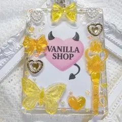 SALE♡トレカキーホルダー オレンジ イエロー トレカケース 硬質ケース デコ