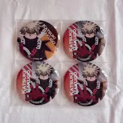 僕のヒーローアカデミア 爆豪勝己 缶バッジ ヒーロープラザ 4点 まとめ売り