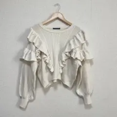 しまむら フリル ニット