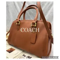 美品　COACH オールドコーチ　2wayレザーハンドバッグ　9871