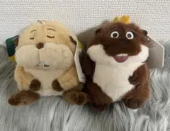 私がビーバーになる時　ぬいぐるみキーホルダー キング ジョージ&ローフ