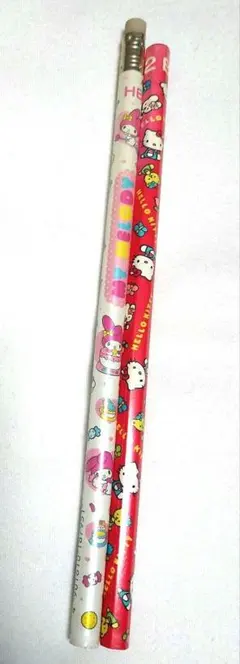 ハローキティ　マイメロディ　鉛筆2本セット　平成レトロ
