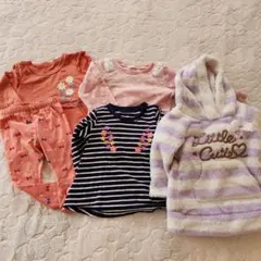 キッズ100size.　Tシャツスパッツセット、フード付きパーカー、5点おまとめ