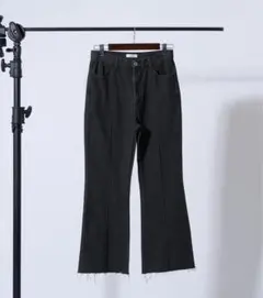 【Adoon plain】ピンタックフレアデニム 韓国