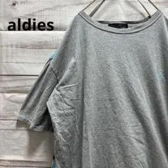 aldies オーバーサイズTシャツ ロゴ刺繍 バックプリント ボタニカルのサムネイル