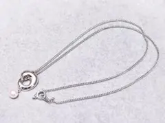 TASAKI 田崎真珠　パール　SILVERトップ　ネックレス　43432