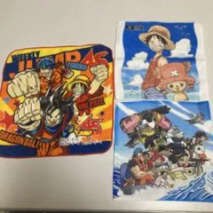 週刊ジャンプ45周年記念ハンドタオル ワンピース展　ハンドタオル 3枚セット