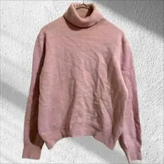 タートルネック ニット エクストラファインイタリアンメリノウール100% 伸縮性