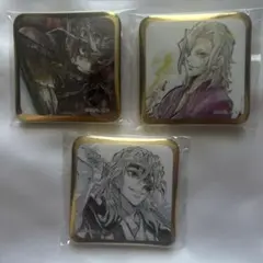 鬼滅の刃 シアターダイニング 遊郭編 スクエア缶バッジ　3点 宇髄天元