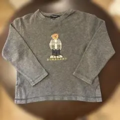 BURBERRY クマ刺繍 トレーナー 120A グレーのサムネイル