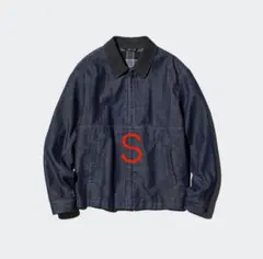 ユニクロ　ジップアップショートブルゾン｜デニム　Sサイズ