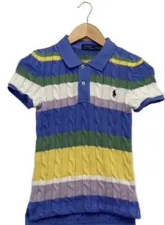 美品　POLO RALPH LAUREN ケーブルニット マルチボーダー XSのサムネイル