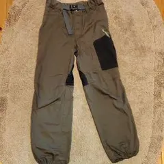 カーキ ナイロン ロングパンツ 100cm