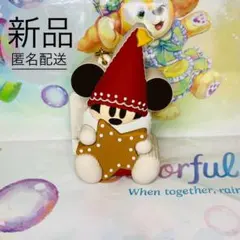 新品　リルリンリン　バッグチャーム　ディズニー　クリスマス　2025 赤