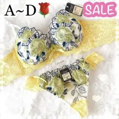 4月セール❣️綺麗色✨ロージー刺繍♥️全8色♬ブラジャー&Tバックセット✨ワコール系