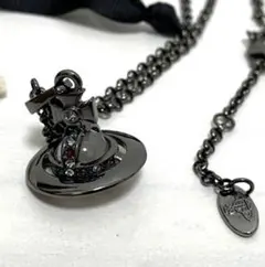 Vivienne Westwood ガンメタル スモールオーブ ネックレス T1 - メルカリ